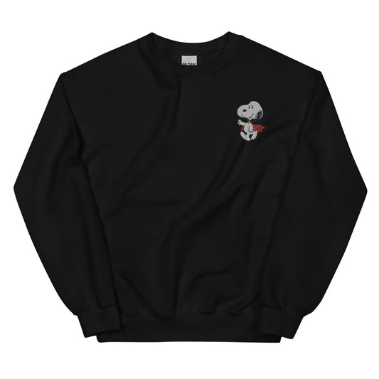 Peanuts Snoopy Vampire Embroidered Adult Crewneck-0