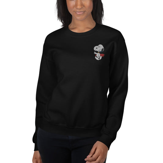 Peanuts Snoopy Vampire Embroidered Adult Crewneck-3