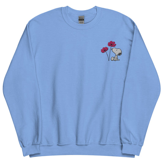 Peanuts Snoopy Crewneck Sweatshirt Select a Birth Month Flower Pattern-42