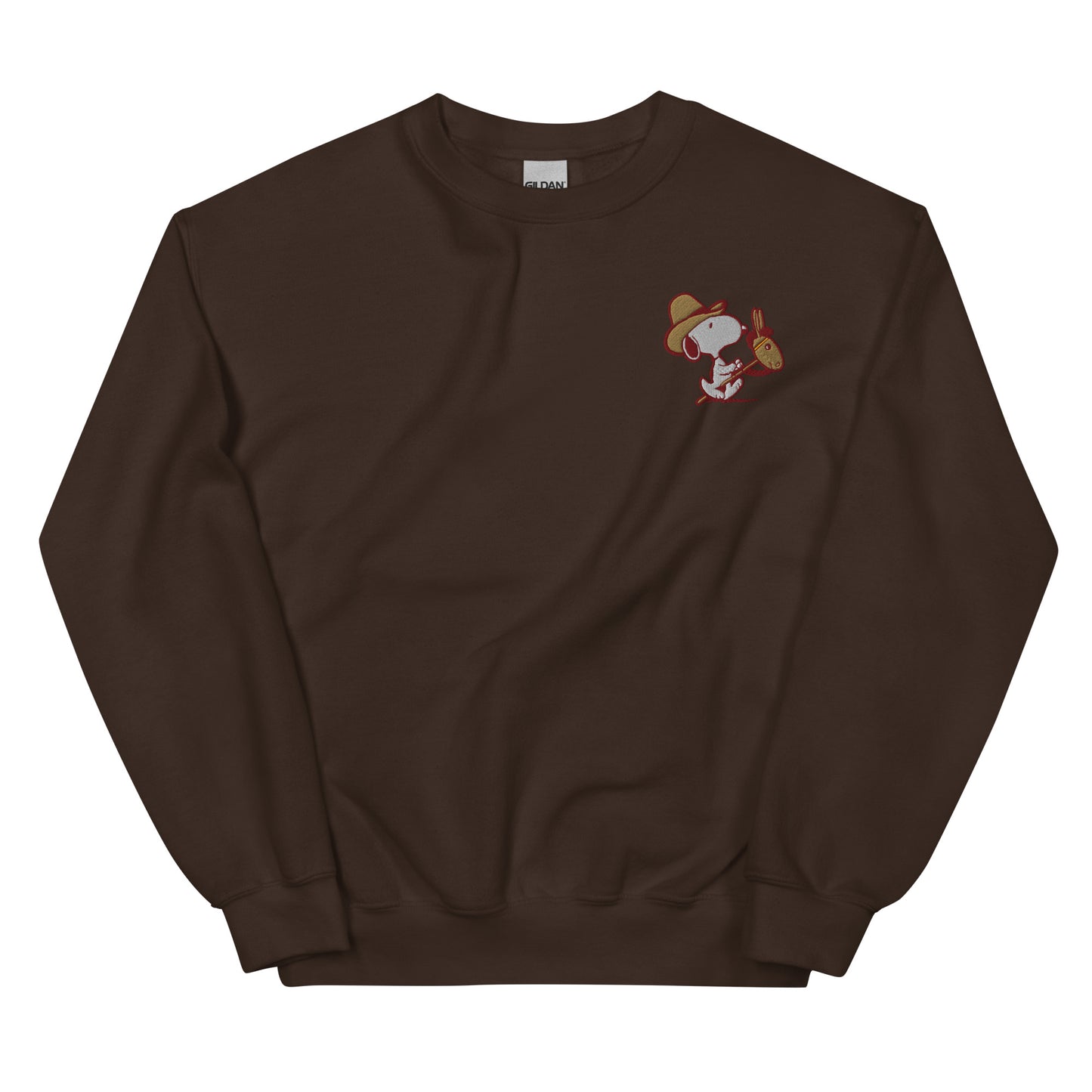 Snoopy Cowboy Embroidered Crewneck