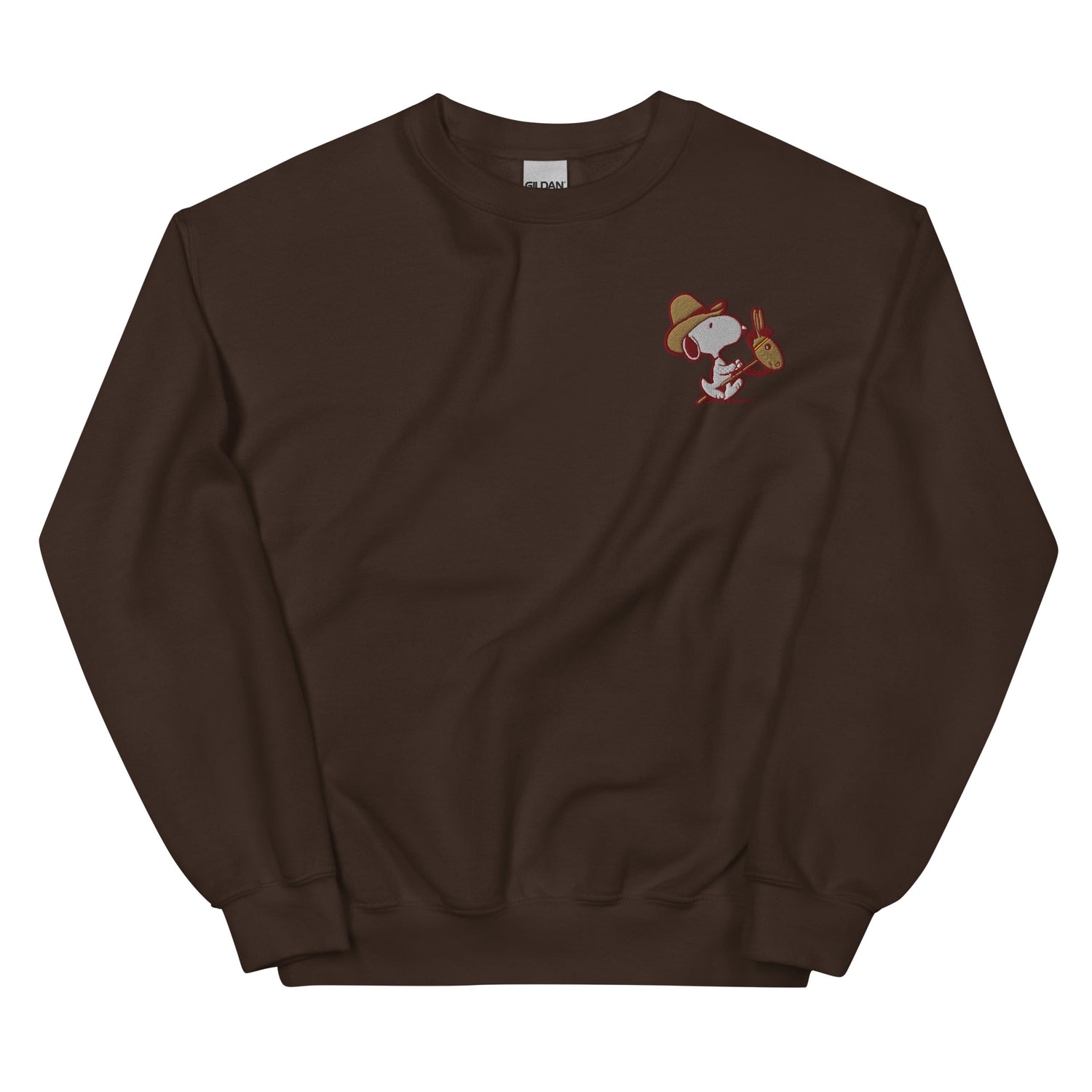 Snoopy Cowboy Embroidered Crewneck