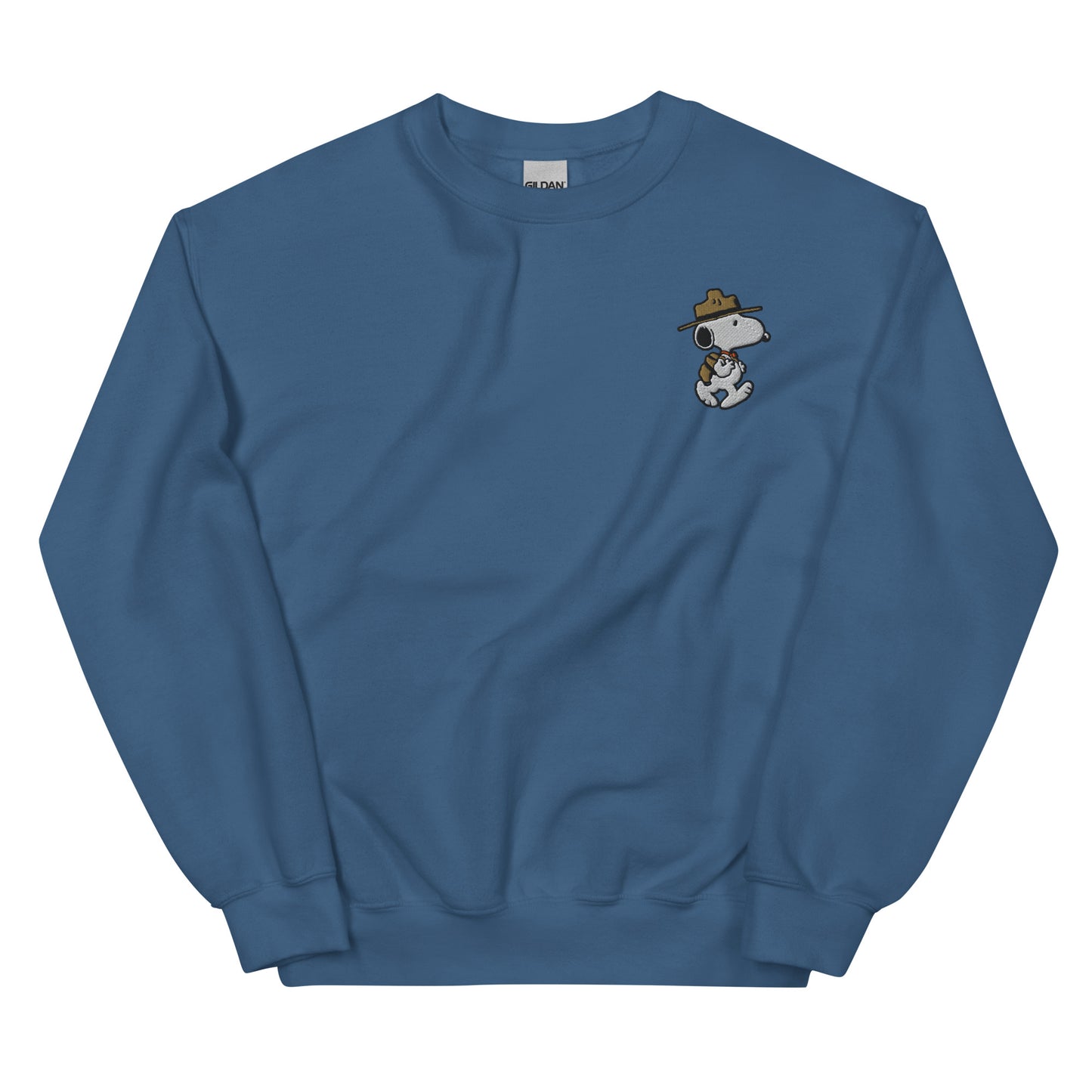Snoopy Beagle Scouts Embroidered Adult Crewneck