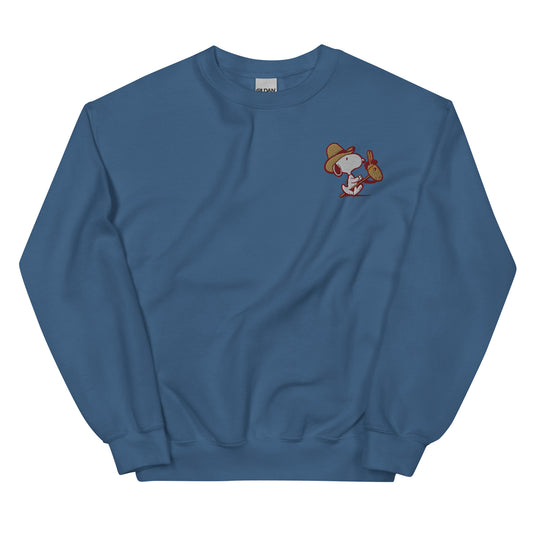 Snoopy Cowboy Embroidered Crewneck-5