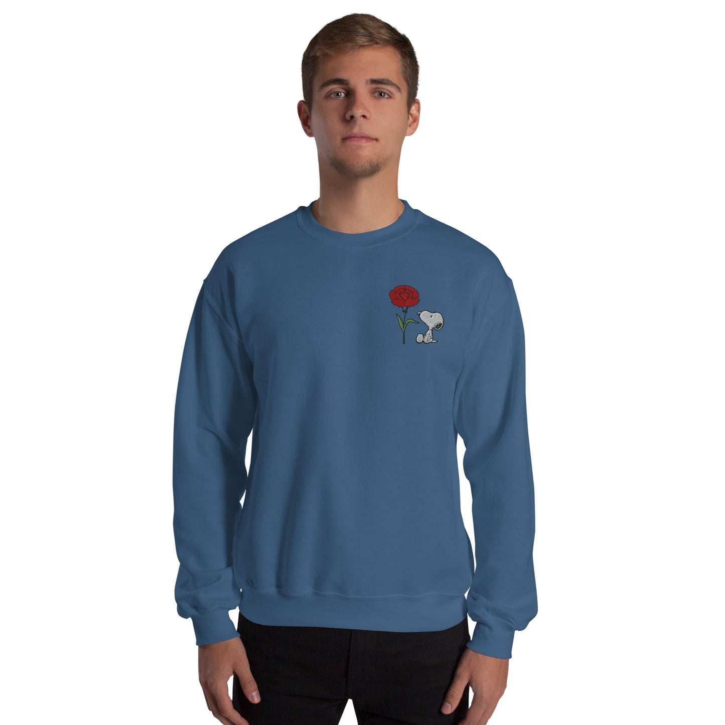 Peanuts Snoopy Crewneck Sweatshirt Select a Birth Month Flower Pattern
