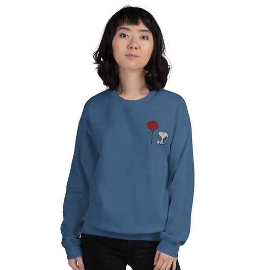 Peanuts Snoopy Crewneck Sweatshirt Select a Birth Month Flower Pattern-2