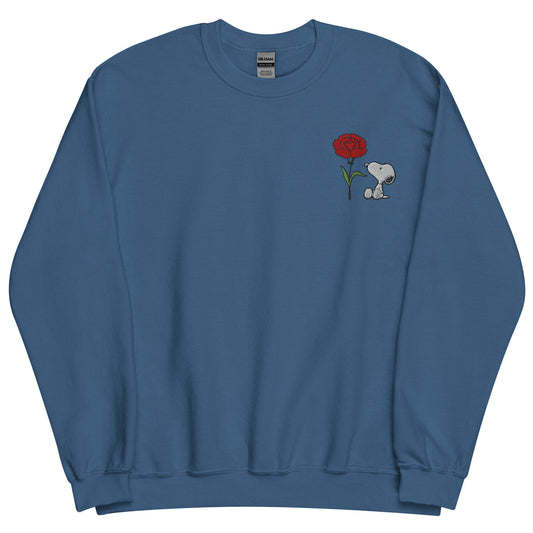 Peanuts Snoopy Crewneck Sweatshirt Select a Birth Month Flower Pattern-0