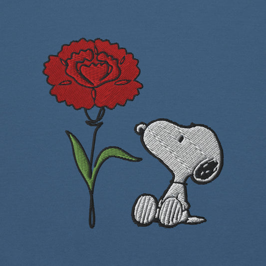 Peanuts Snoopy Crewneck Sweatshirt Select a Birth Month Flower Pattern-1