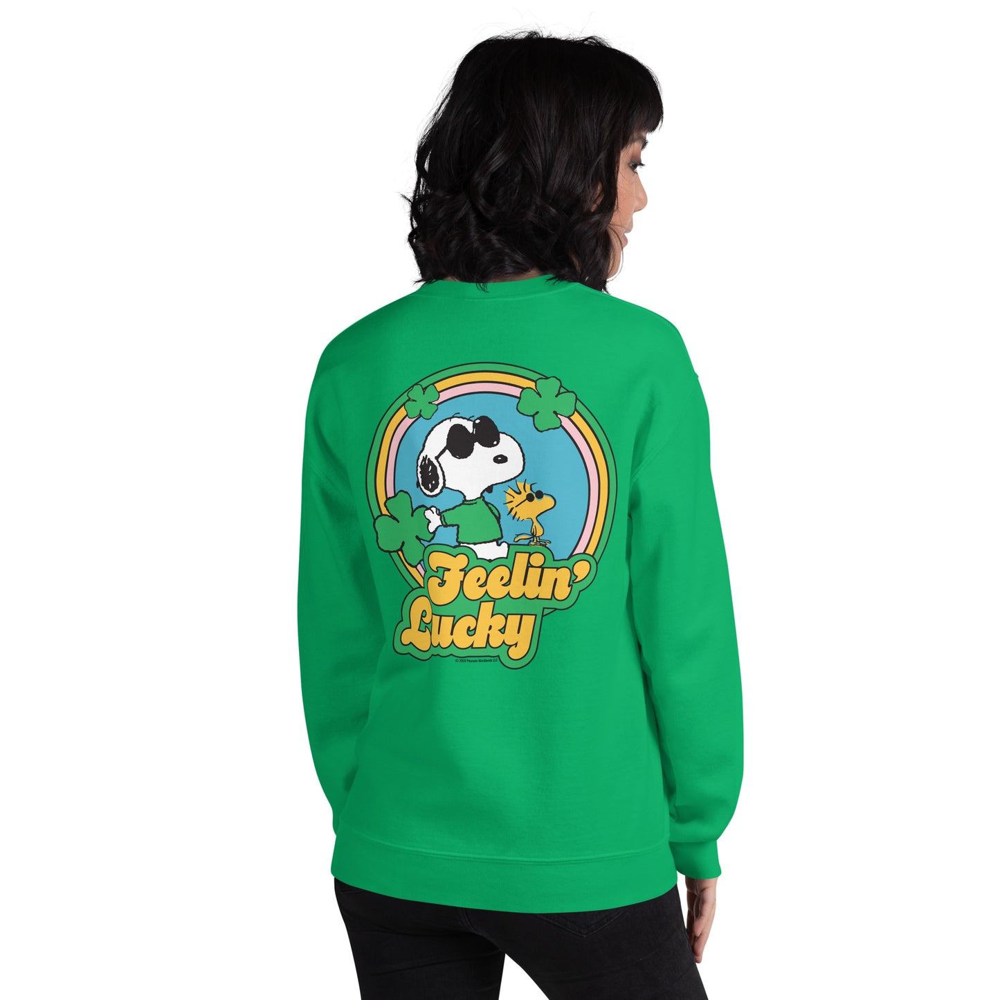 Peanuts Shamrock Sweatshirt Feeling Lucky