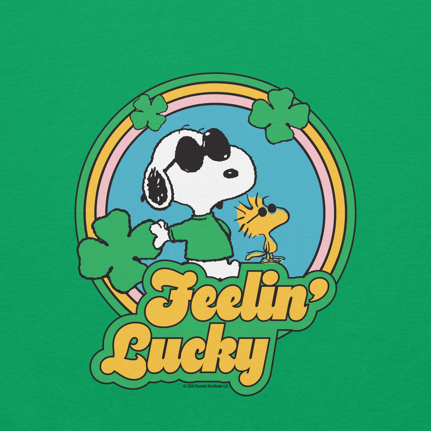 Peanuts Shamrock Sweatshirt Feeling Lucky