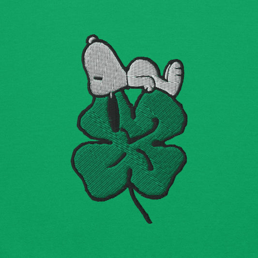 Peanuts Shamrock Embroidered Crewneck-1