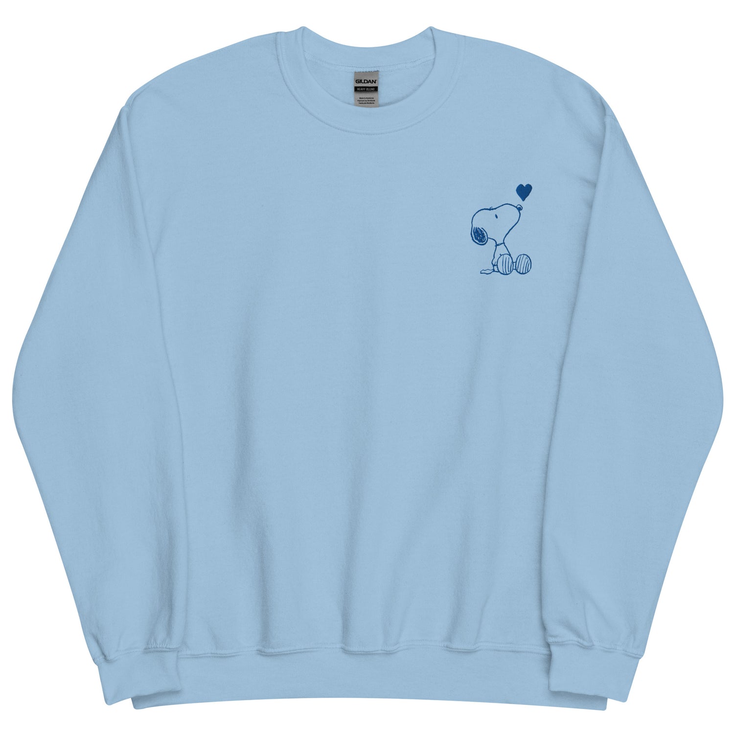 Peanuts Embroidered Crewneck Snoopy Love