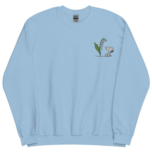 Peanuts Snoopy Crewneck Sweatshirt Select a Birth Month Flower Pattern-20