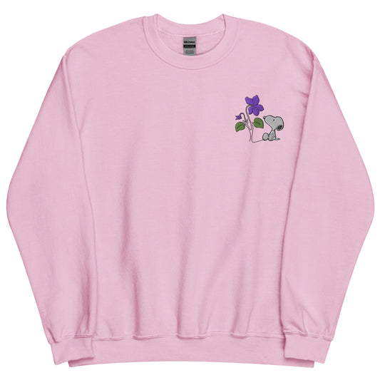 Peanuts Snoopy Crewneck Sweatshirt Select a Birth Month Flower Pattern-8