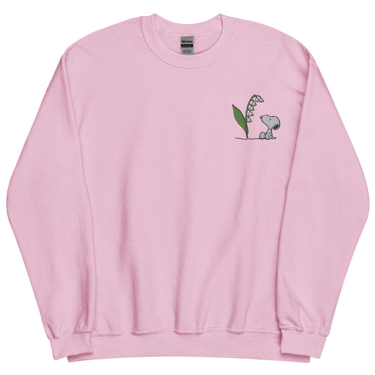 Peanuts Snoopy Crewneck Sweatshirt Select a Birth Month Flower Pattern-22