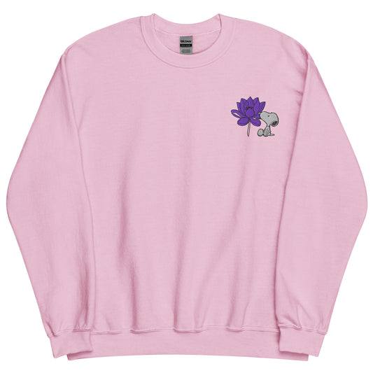 Peanuts Snoopy Crewneck Sweatshirt Select a Birth Month Flower Pattern-28
