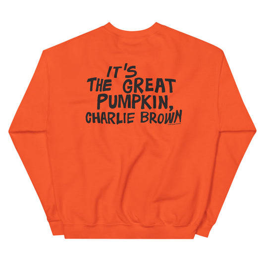 It's the Great Pumpkin, Charlie Brown Sweatshirt Orange-0