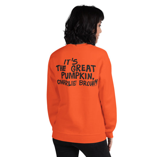 It's the Great Pumpkin, Charlie Brown Sweatshirt Orange-2