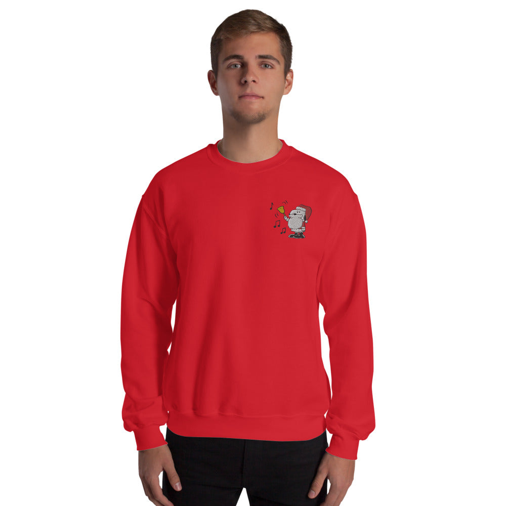 Peanuts Snoopy Santa Embroidered Adult Crewneck