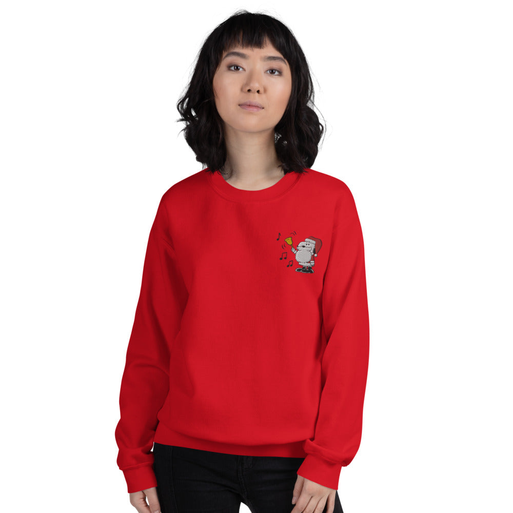 Peanuts Snoopy Santa Embroidered Adult Crewneck