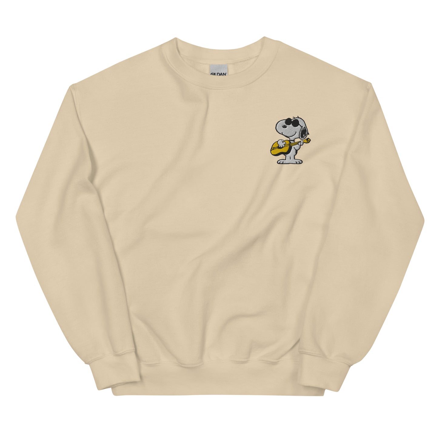 Peanuts Joe Cool's Guitar Groove Embroidered Crewneck Sweatshirt