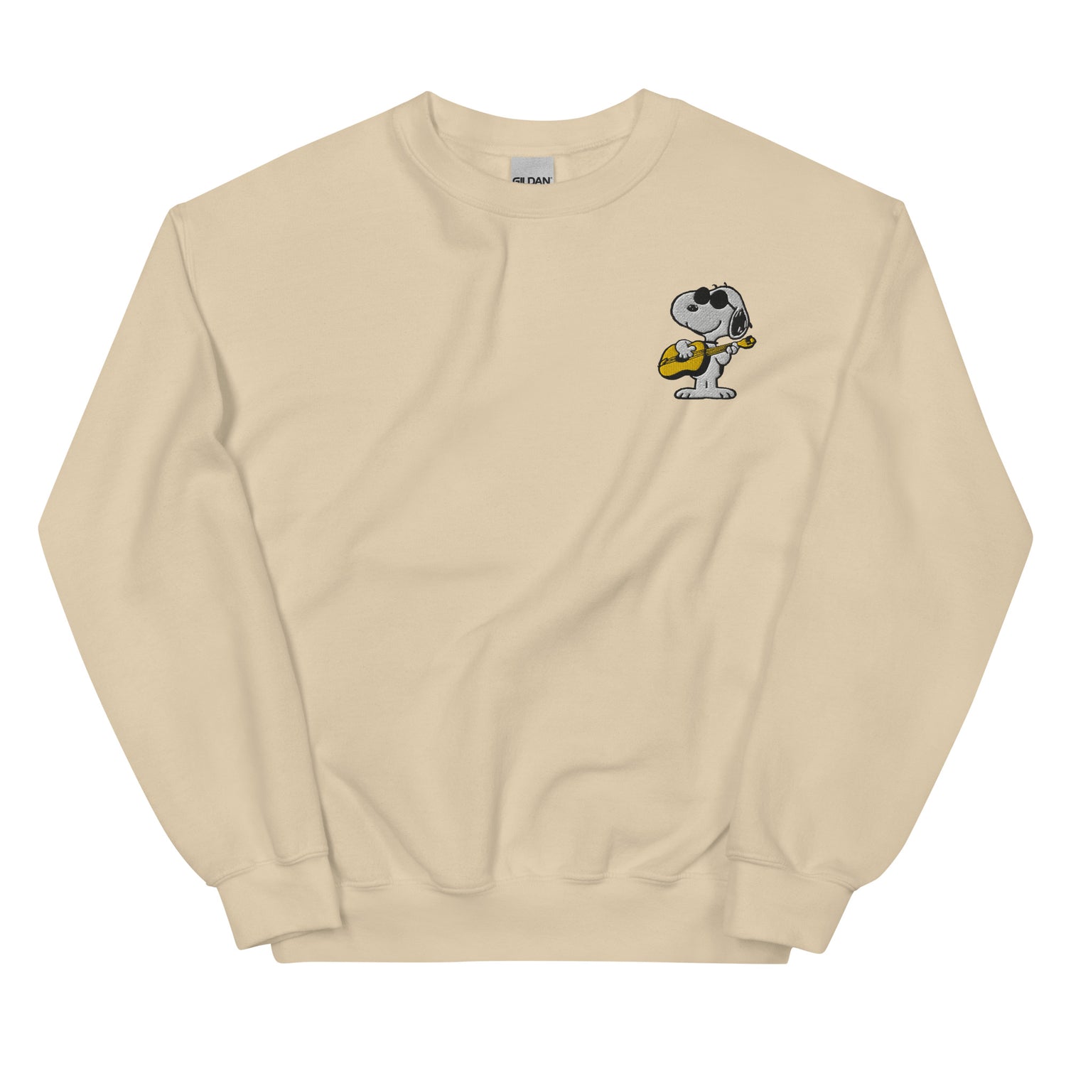 Peanuts Joe Cool's Guitar Groove Embroidered Crewneck Sweatshirt
