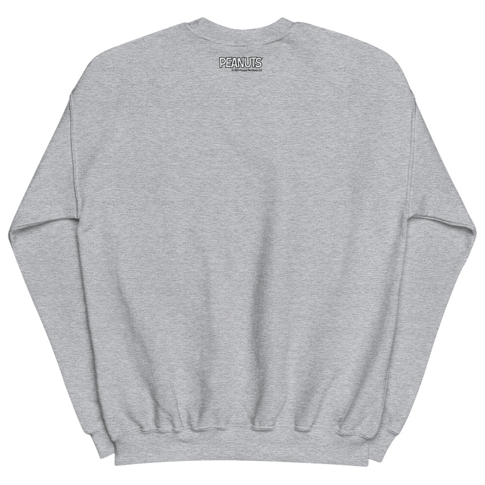 Peanuts Running Snoopy Embroidered Crewneck Sweatshirt