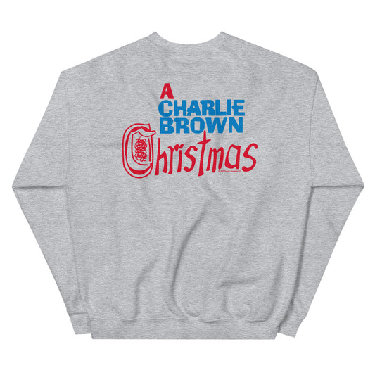 Peanuts A Charlie Brown Christmas Embroidered Sweatshirt Navy-6