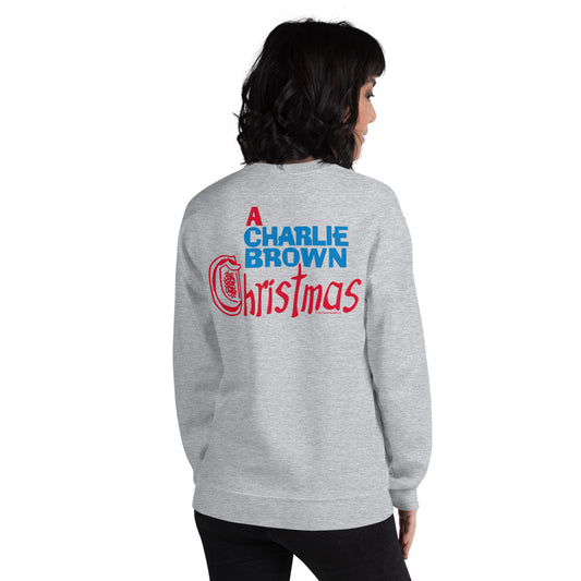 Peanuts A Charlie Brown Christmas Embroidered Sweatshirt Navy-10