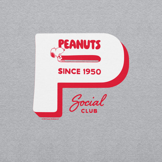 Peanuts Social Club Adult Crewneck Sport Grey-2