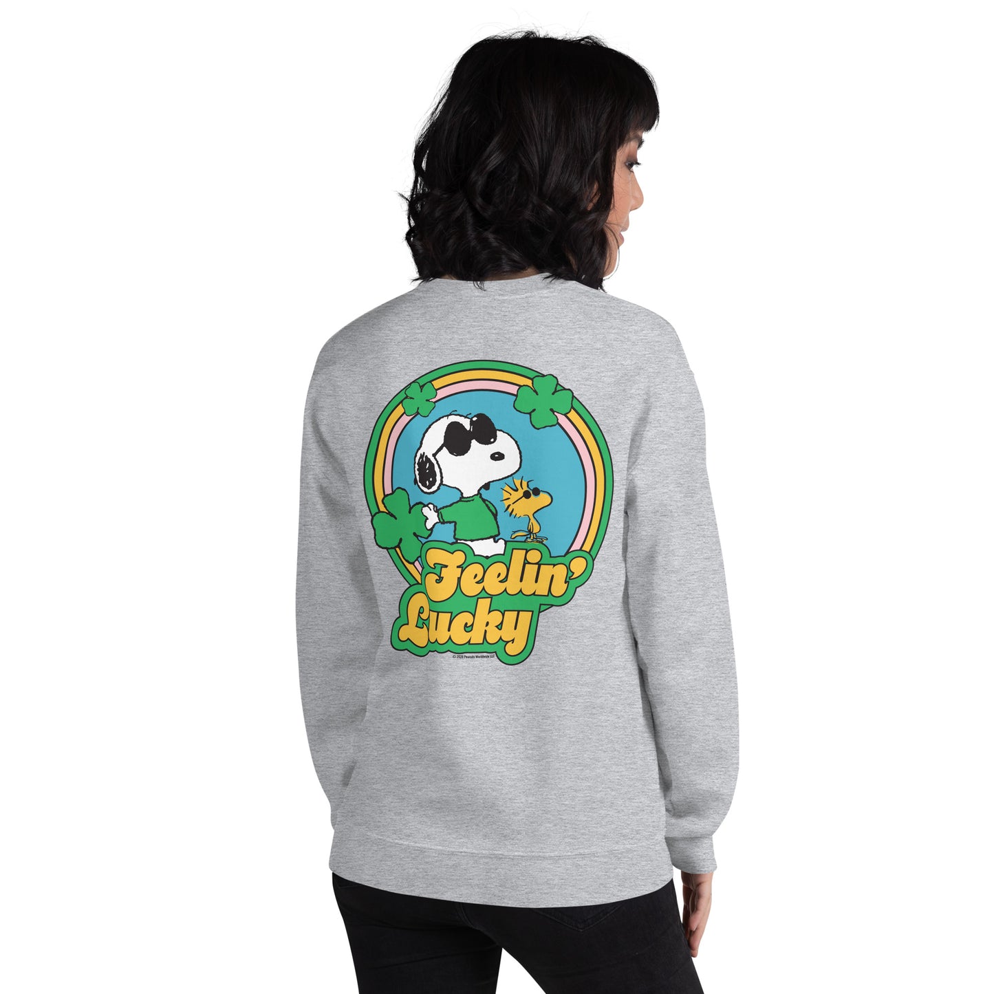 Peanuts Shamrock Sweatshirt Feeling Lucky
