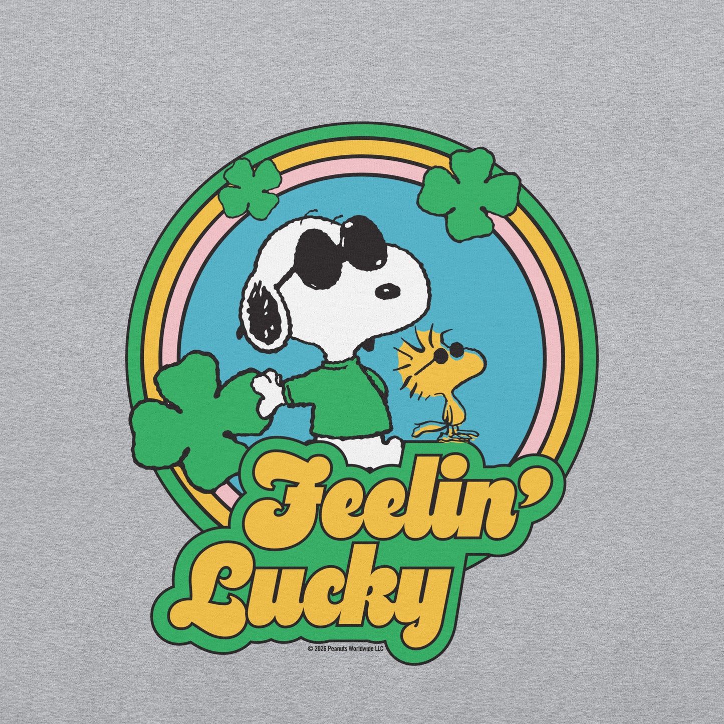 Peanuts Shamrock Sweatshirt Feeling Lucky