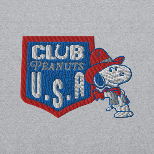 Peanuts Club Peanuts USA Crewneck Sweatshirt Royal-6