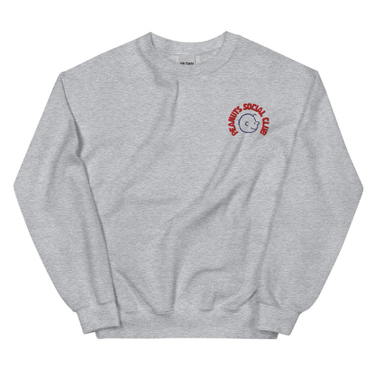 Peanuts Social Club Adult Crewneck Sport Grey-1