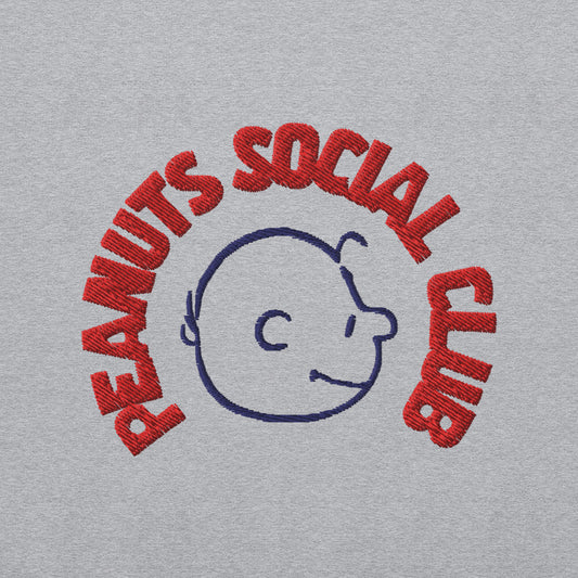 Peanuts Social Club Adult Crewneck Sport Grey-3