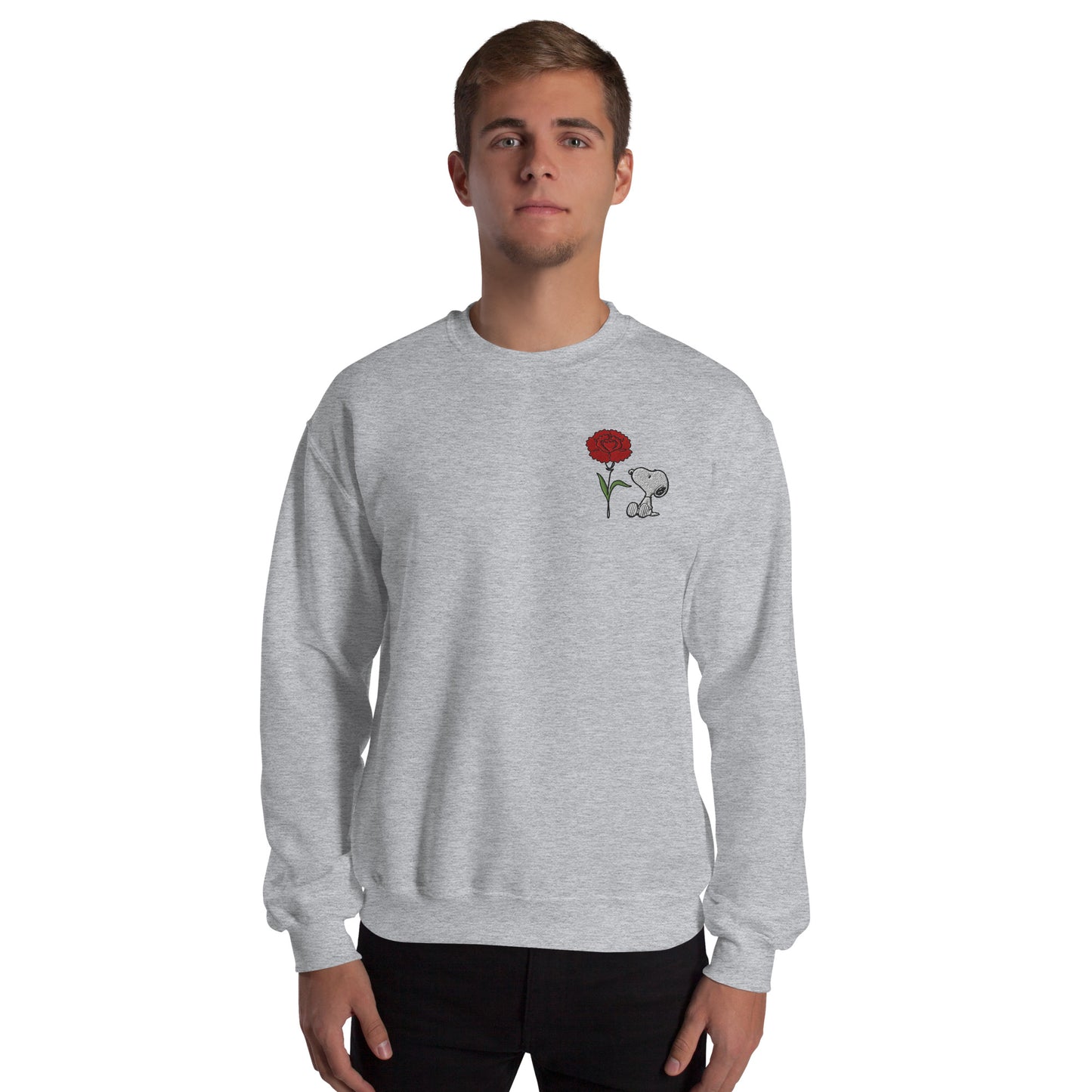 Peanuts Snoopy Crewneck Sweatshirt Select a Birth Month Flower Pattern