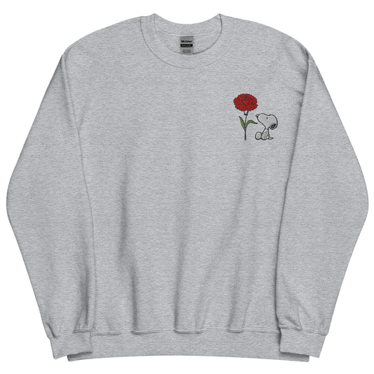 Peanuts Snoopy Crewneck Sweatshirt Select a Birth Month Flower Pattern-4