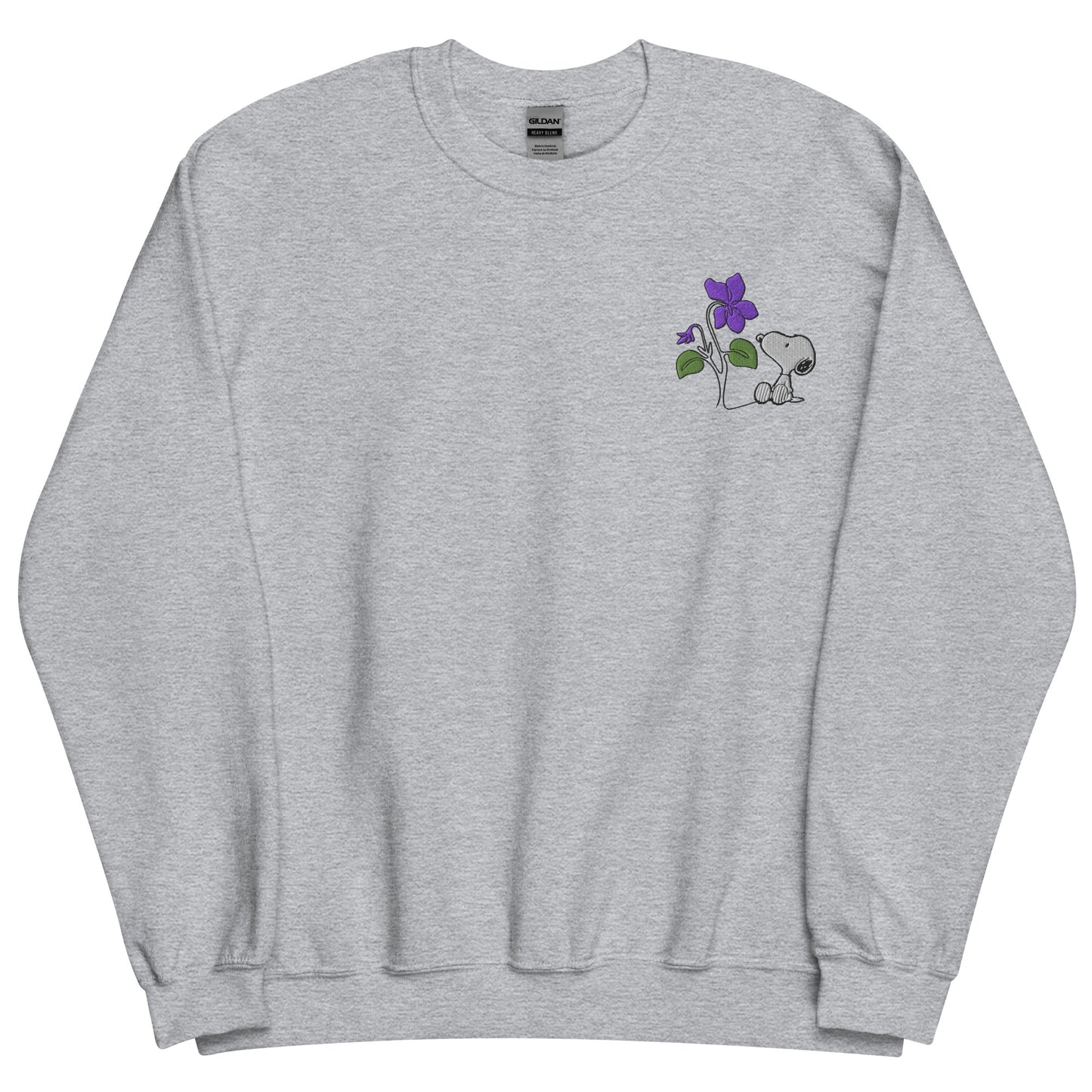 Peanuts Snoopy Crewneck Sweatshirt Select a Birth Month Flower Pattern