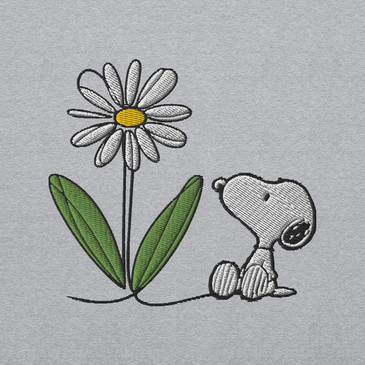 Peanuts Snoopy Crewneck Sweatshirt Select a Birth Month Flower Pattern-19