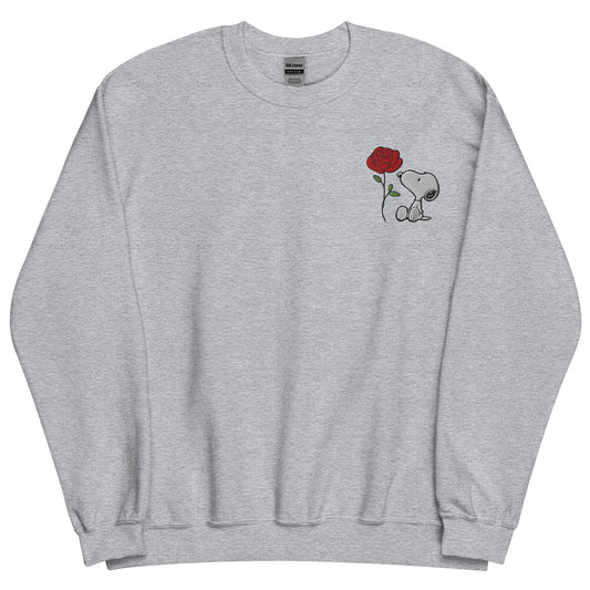 Peanuts Snoopy Crewneck Sweatshirt Select a Birth Month Flower Pattern-24