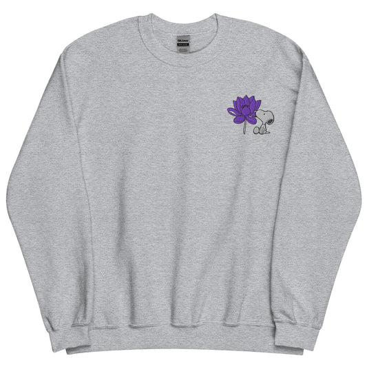 Peanuts Snoopy Crewneck Sweatshirt Select a Birth Month Flower Pattern-30