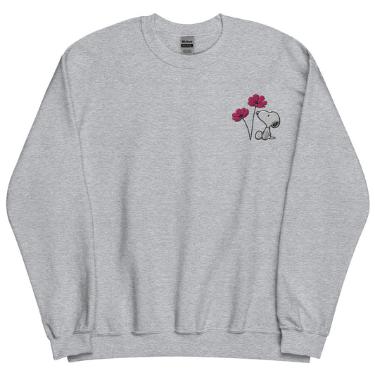 Peanuts Snoopy Crewneck Sweatshirt Select a Birth Month Flower Pattern-40