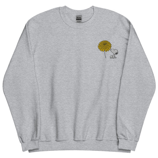 Peanuts Snoopy Crewneck Sweatshirt Select a Birth Month Flower Pattern-44