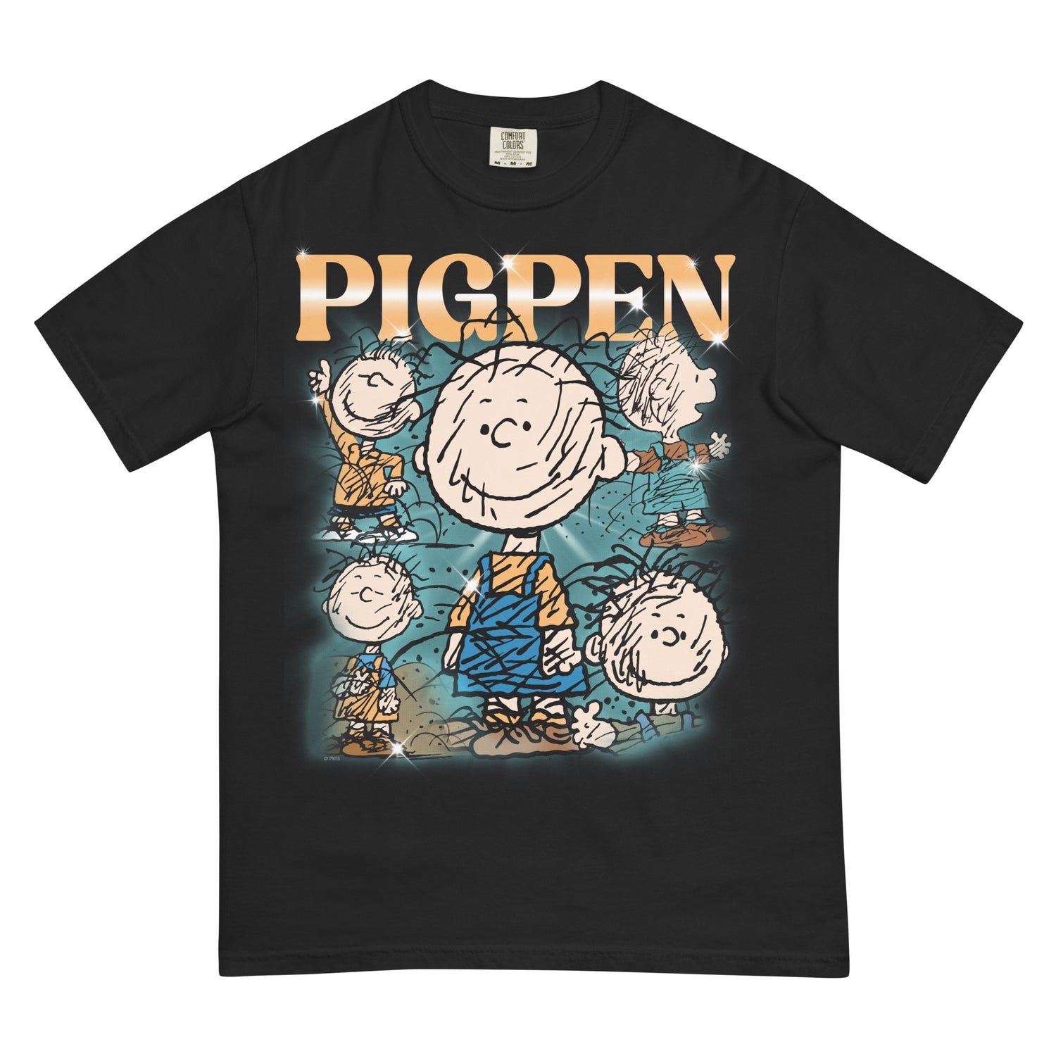 Peanuts Pigpen Heartthrob Garment Dyed T-Shirt front view