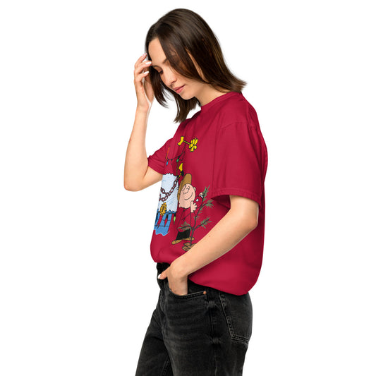 Peanuts A Charlie Brown Christmas Comfort Colors T-Shirt Red-3