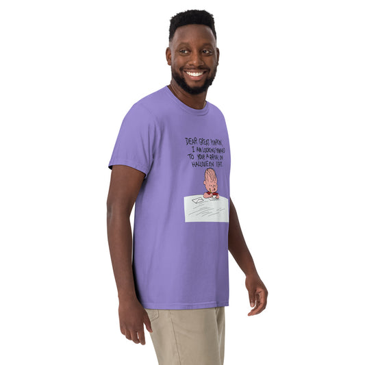 It's the Great Pumpkin, Charlie Brown Dear Great Pumpkin Comfort Colors T-Shirt Violet-2