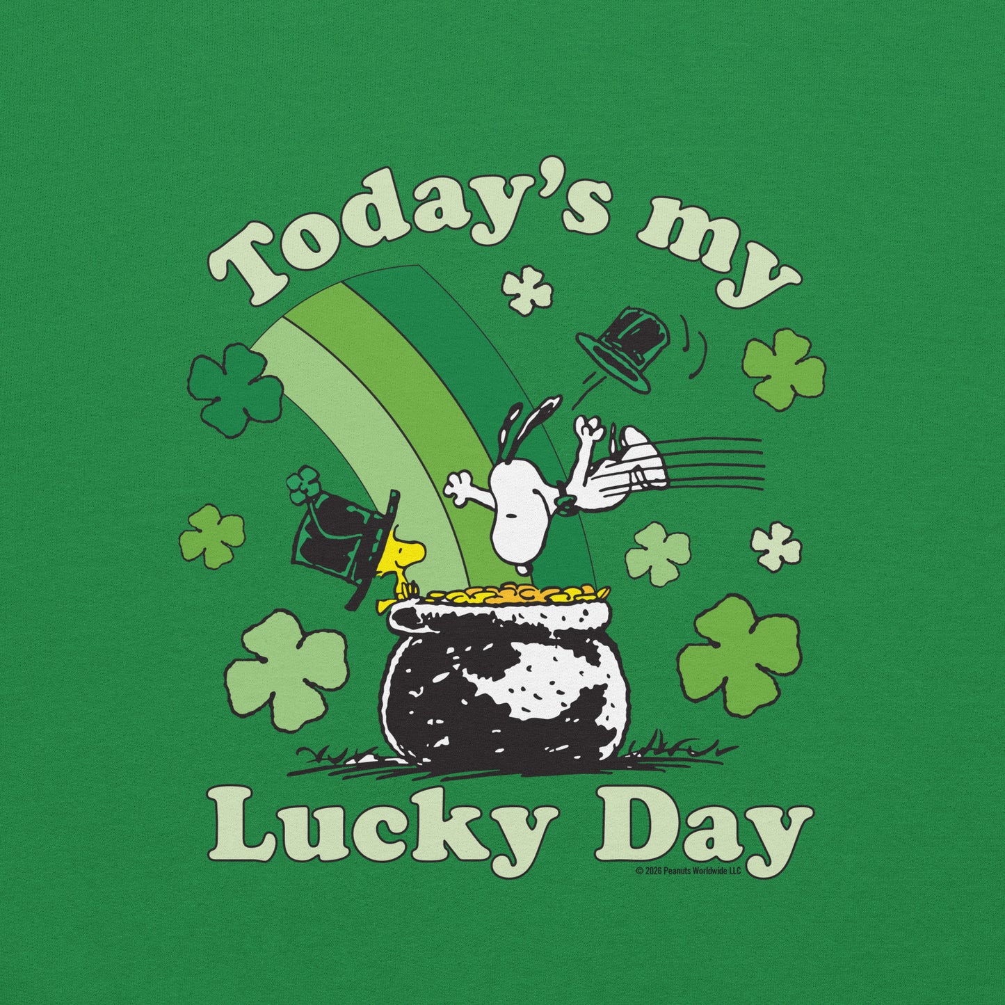 Peanuts Shamrock Hoodie Today’s My Lucky Day