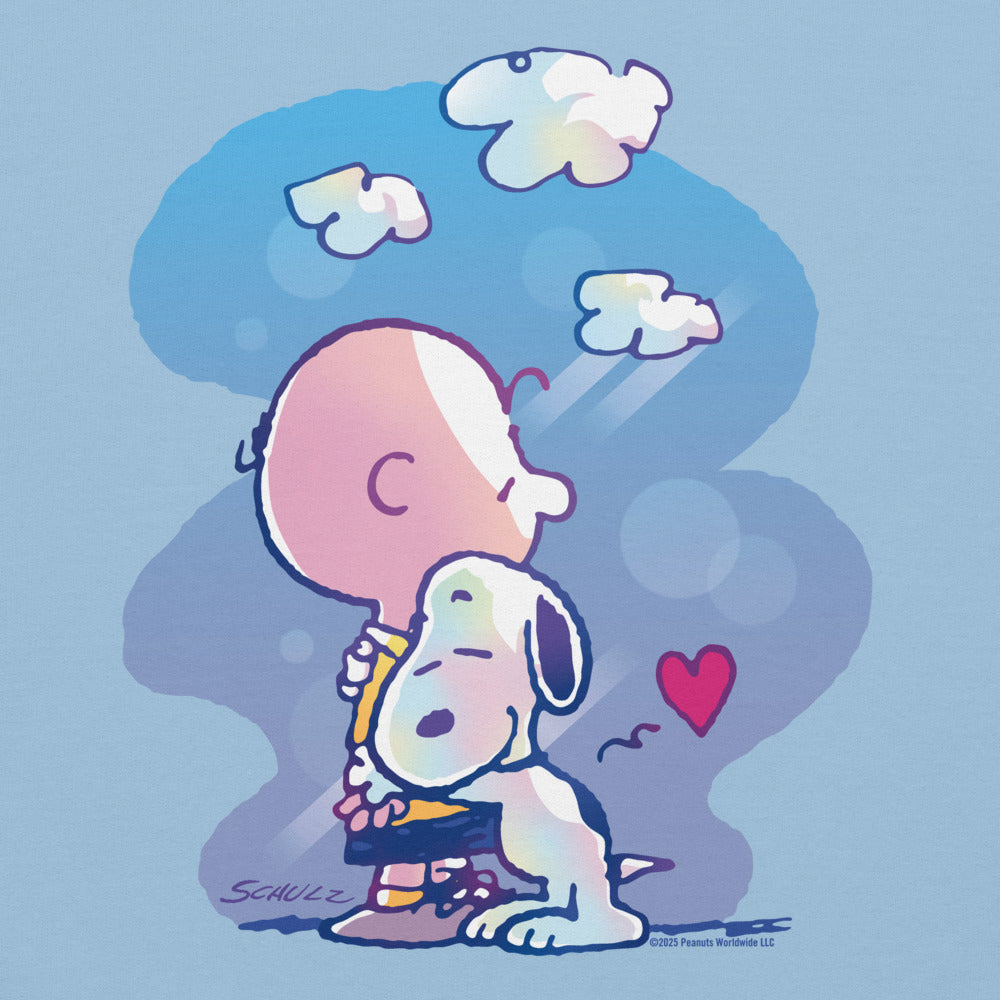 Pull à Capuche Enfant Peanuts Snoopy Love - Cadeau Saint-Valentin - Poche Kangourou, Capuche Sans Cordon, Tissu Doux 280 G/m²