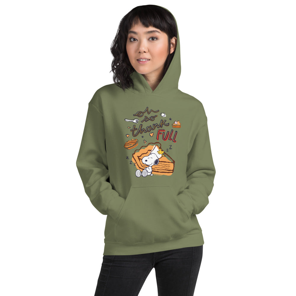 Peanuts Snoopy Oh So Thank FULL Unisex Hoodie