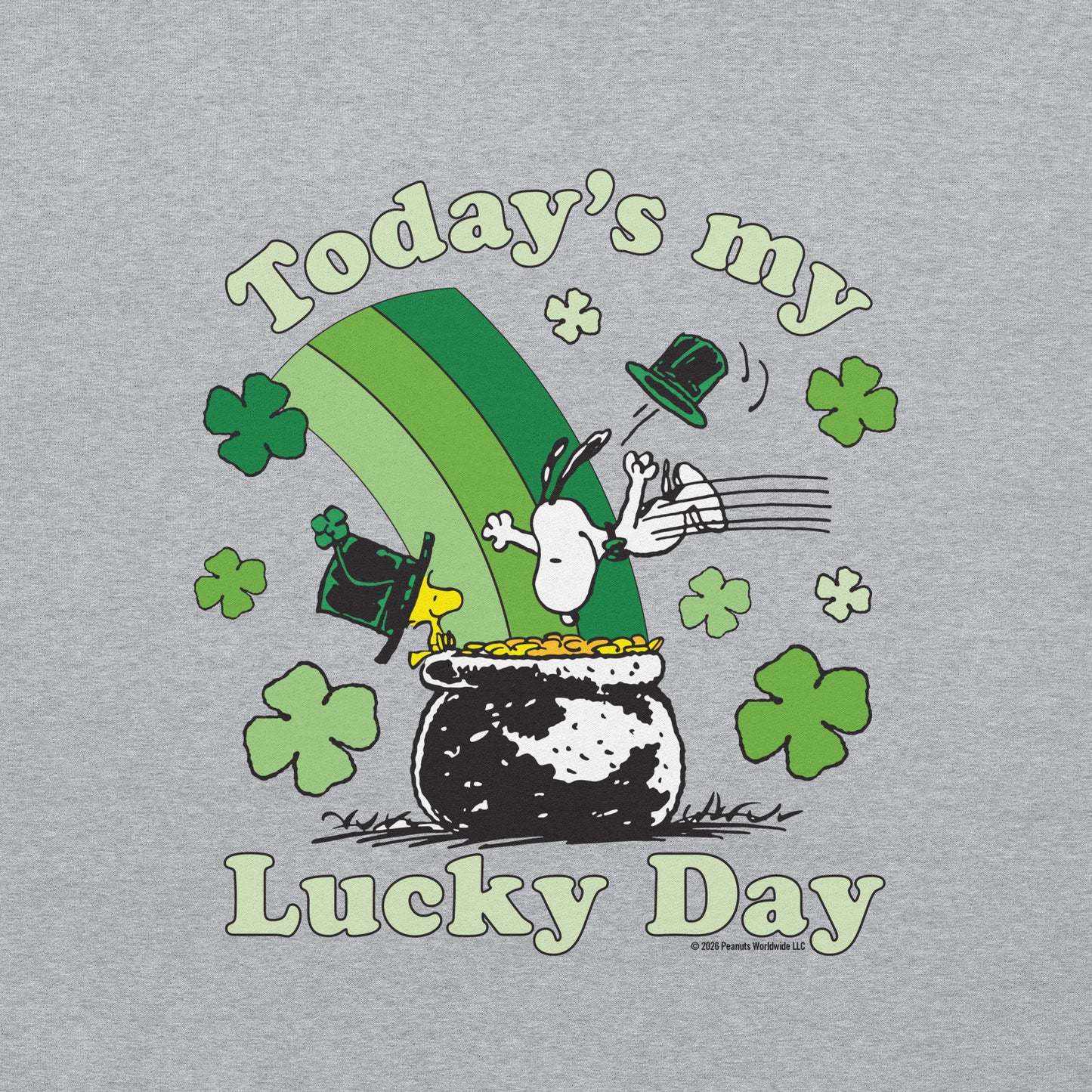 Peanuts Shamrock Hoodie Today’s My Lucky Day