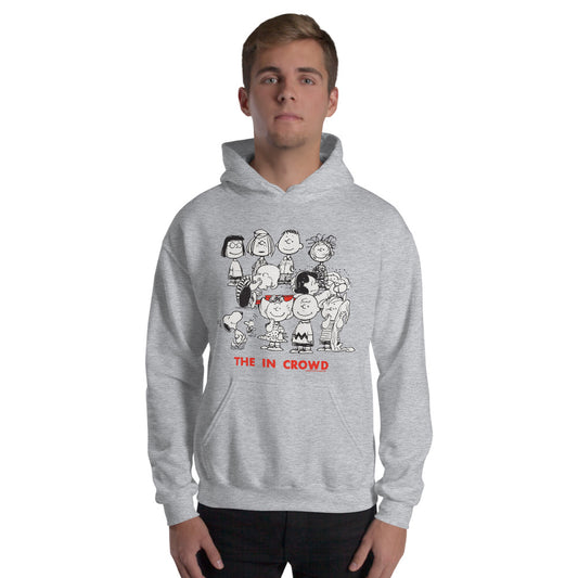 Peanuts Gang The In Crowd Hoodie Grey-2